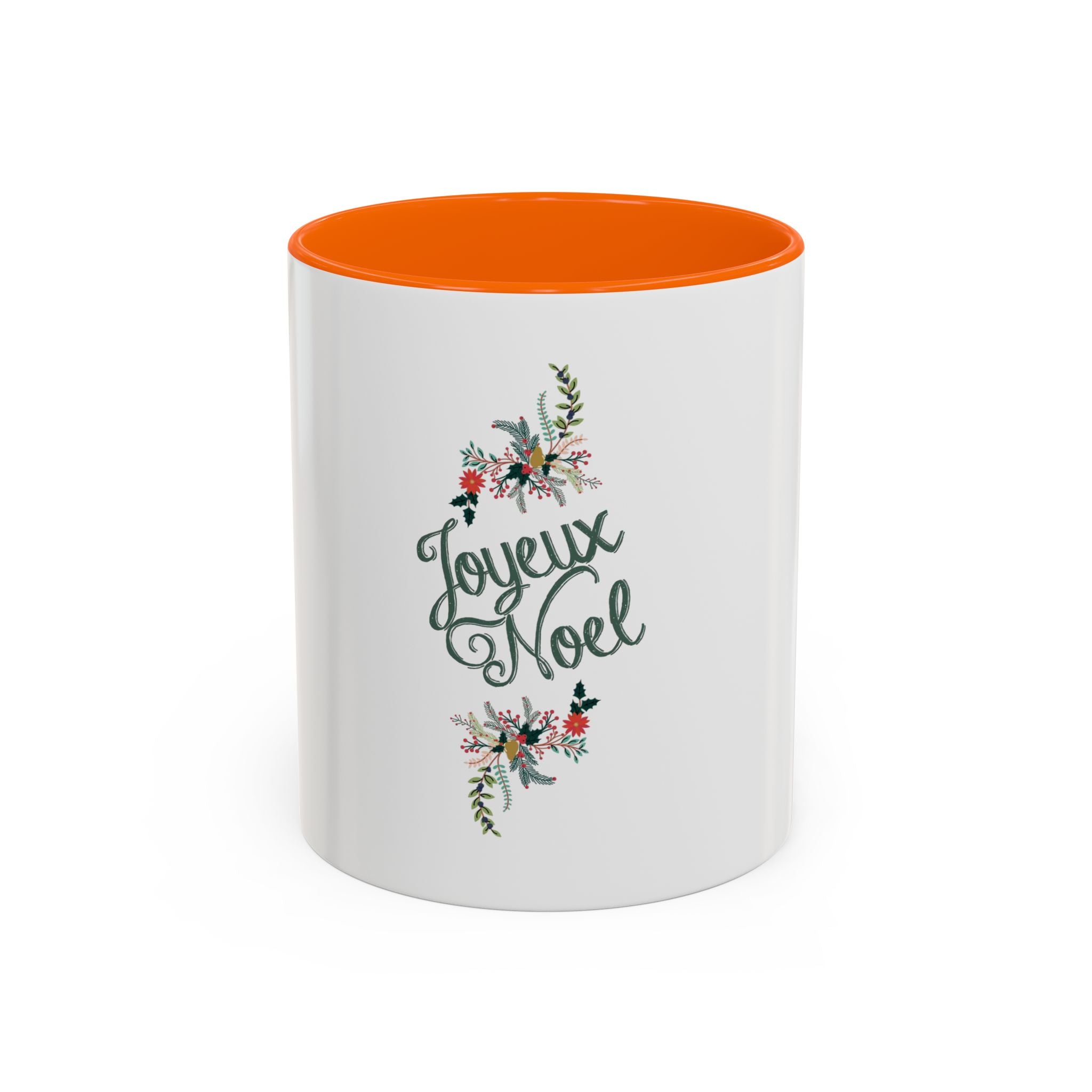 Tasse en Céramique Accentuée joyeux noel - 11 oz & 15 oz, Poignée Ergonomique, Sans Plomb & BPA