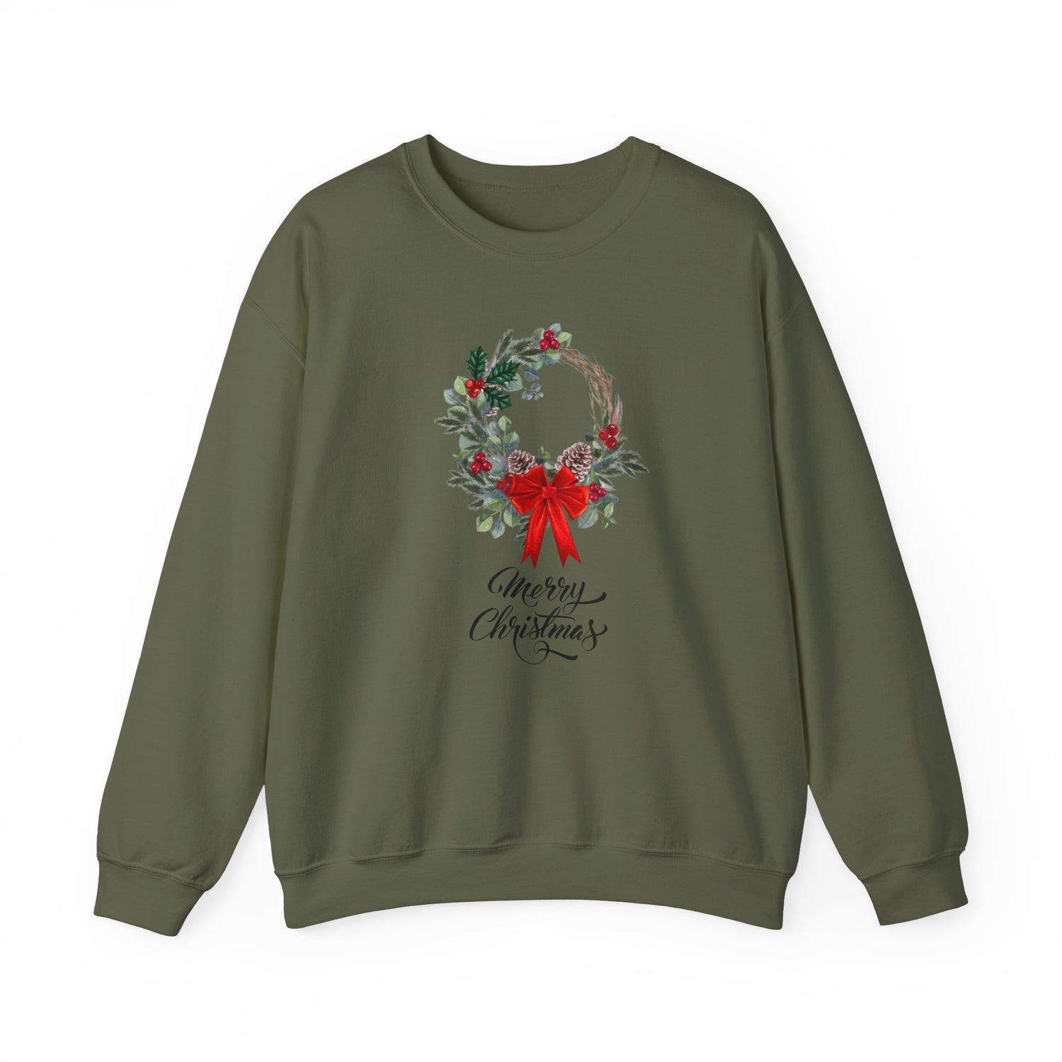 Pull à col rond  de Noël, chemise de Noël pour femme, t-shirt joyeux Noël, pull pour Noël, jolie chemise de Noël , merry christmas