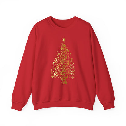 Pull à col rond avec arbres de Noël, chemise de Noël unisex , t-shirt joyeux Noël, pull pour Noël, jolie chemise de Noël