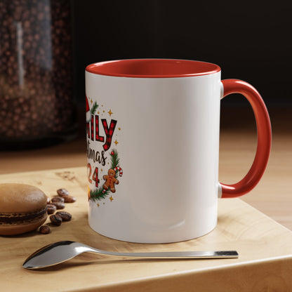 Tasse de Noël famille  en ceramic  Mug (11, 15oz) Mug (11, 15oz)