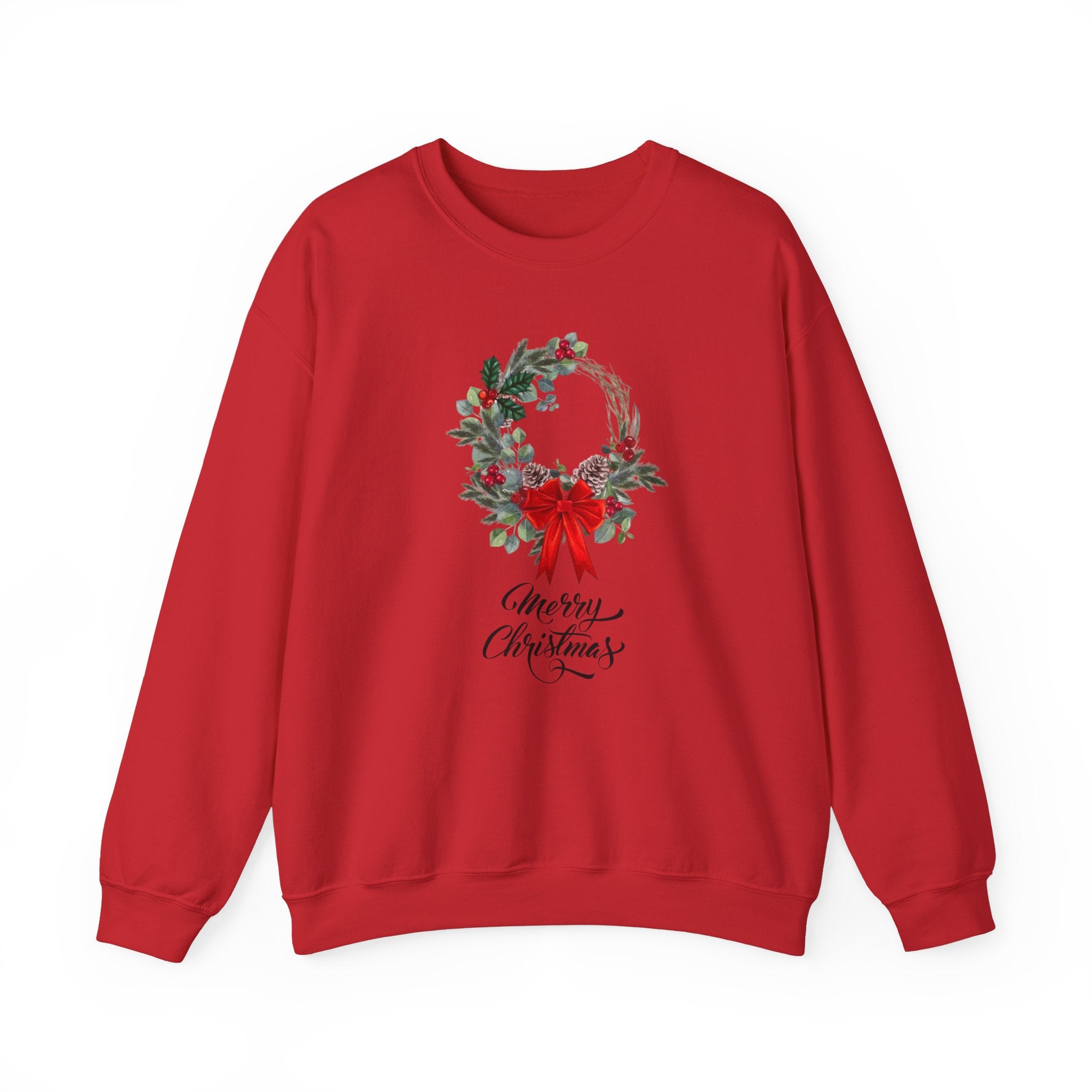 Pull à col rond  de Noël, chemise de Noël pour femme, t-shirt joyeux Noël, pull pour Noël, jolie chemise de Noël , merry christmas