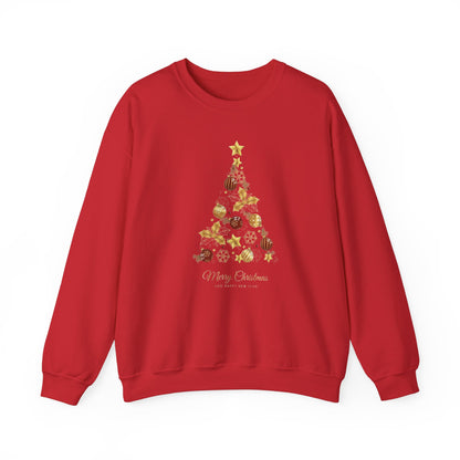 Pull à col rond avec arbres de Noël, chemise de Noël pour femme, t-shirt joyeux Noël, pull pour Noël