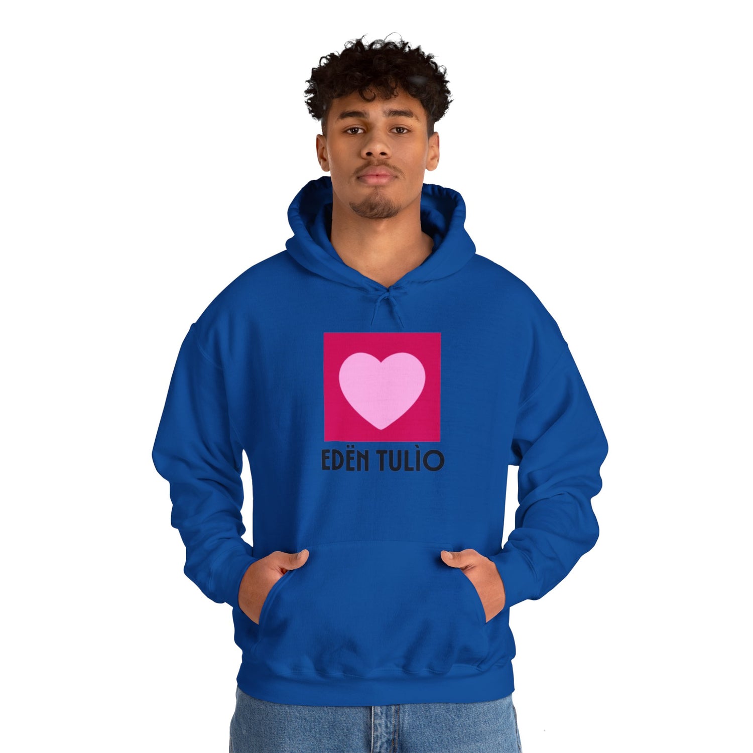 Sweat-shirt à Capuche coeur Unisexe en Mélange Épais