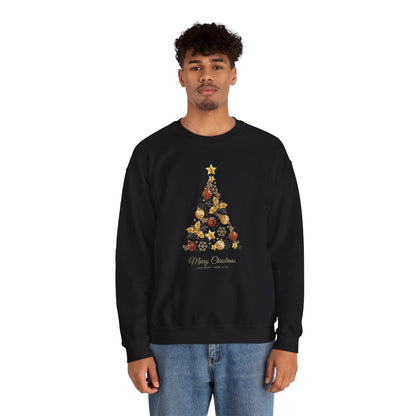 Pull à col rond avec arbres de Noël, chemise de Noël pour femme, t-shirt joyeux Noël, pull pour Noël