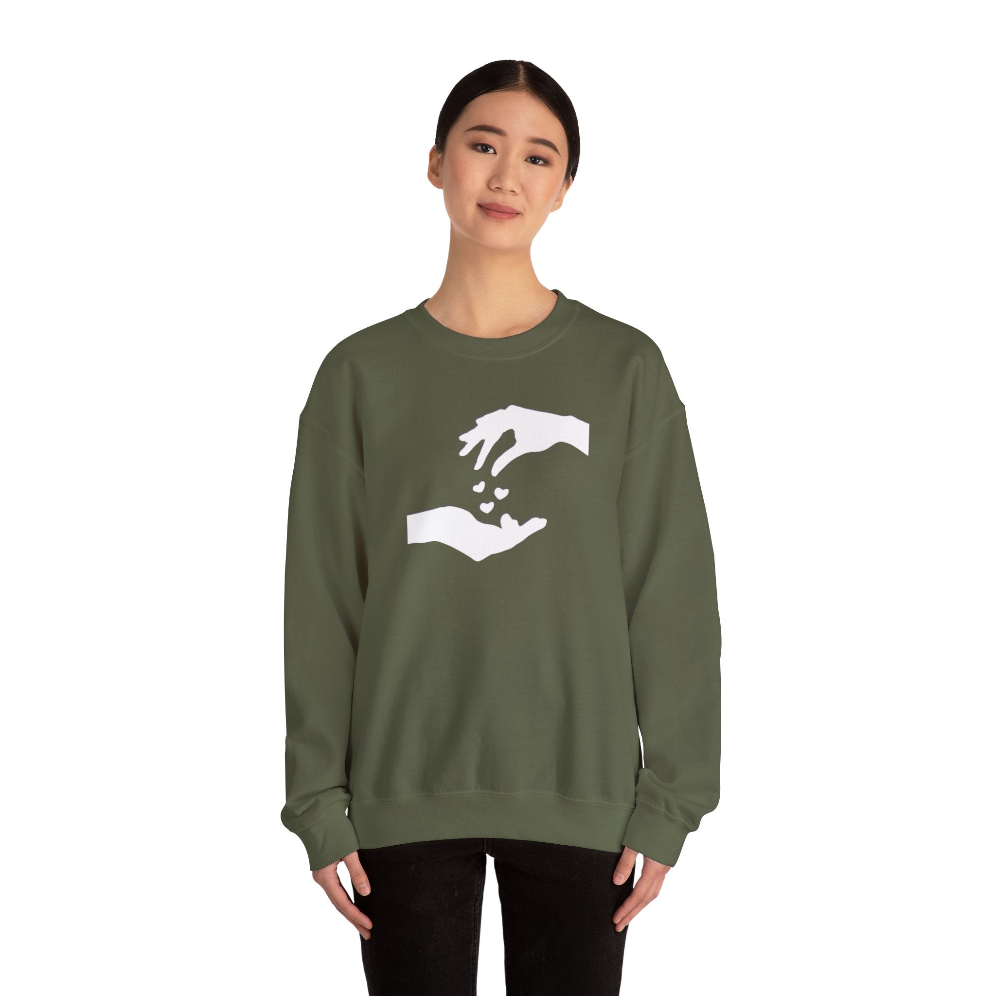 Sweatshirt  Unisexe Confortable hands love