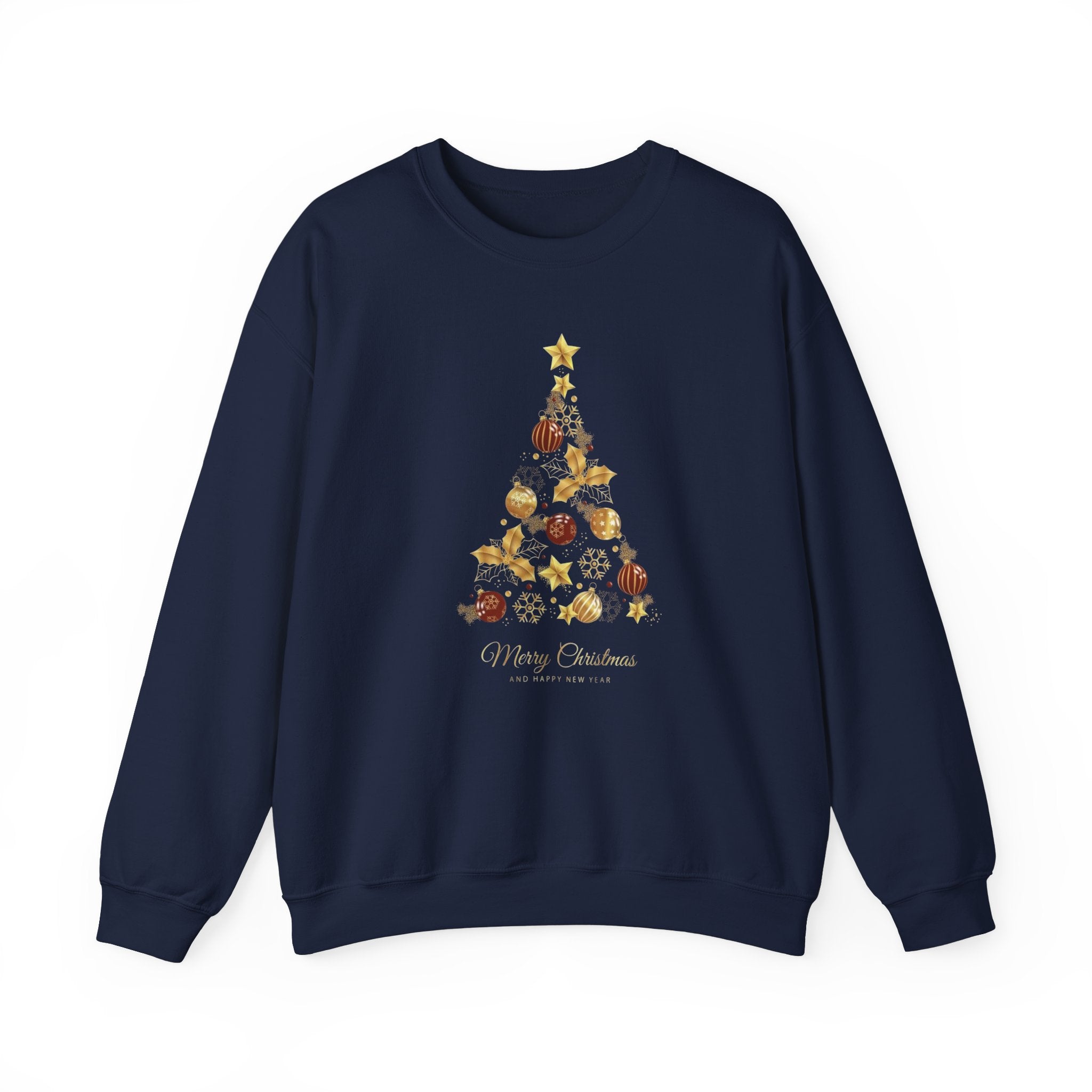 Pull à col rond avec arbres de Noël, chemise de Noël pour femme, t-shirt joyeux Noël, pull pour Noël