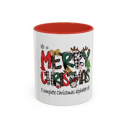 Mug céramique accentué Merry christmas