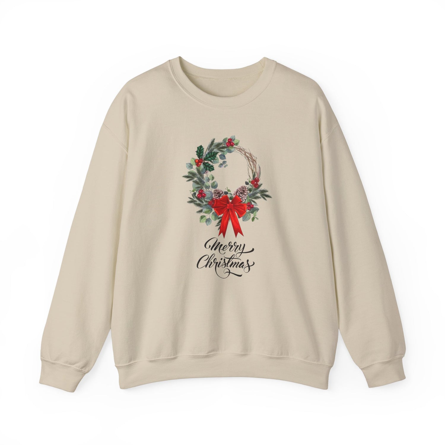 Pull à col rond  de Noël, chemise de Noël pour femme, t-shirt joyeux Noël, pull pour Noël, jolie chemise de Noël , merry christmas