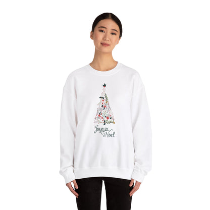 Pull à col rond avec arbres de Noël, chemise de Noël pour unisex , t-shirt joyeux Noël, pull pour Noël