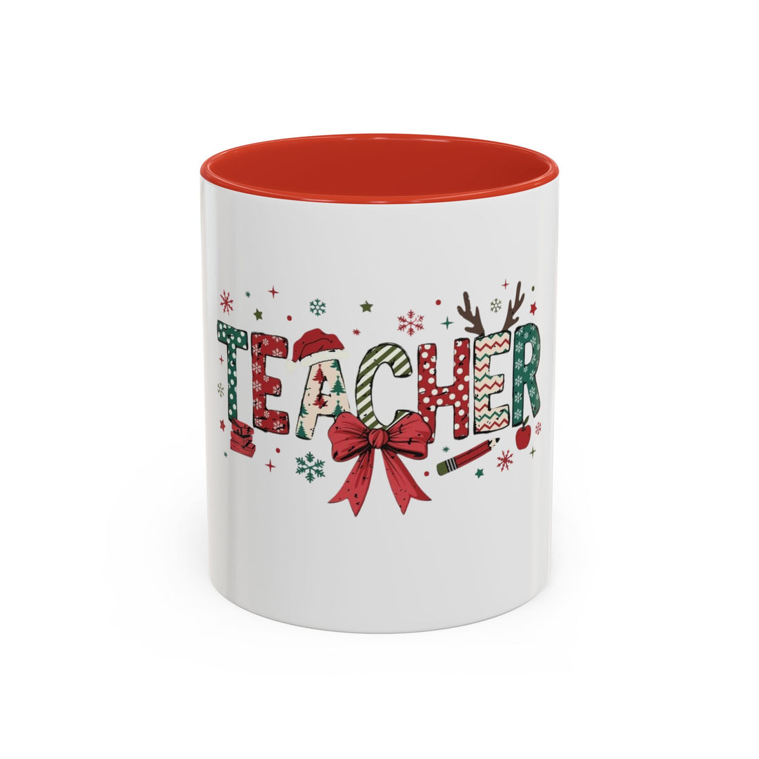 Tasse de Noël teacher en ceramic ,  Mug (11, 15oz)