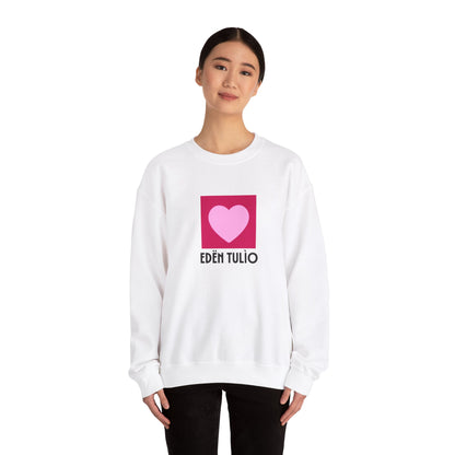 Sweat-shirt Ras du Cou coeur Unisexe en Mélange Épais