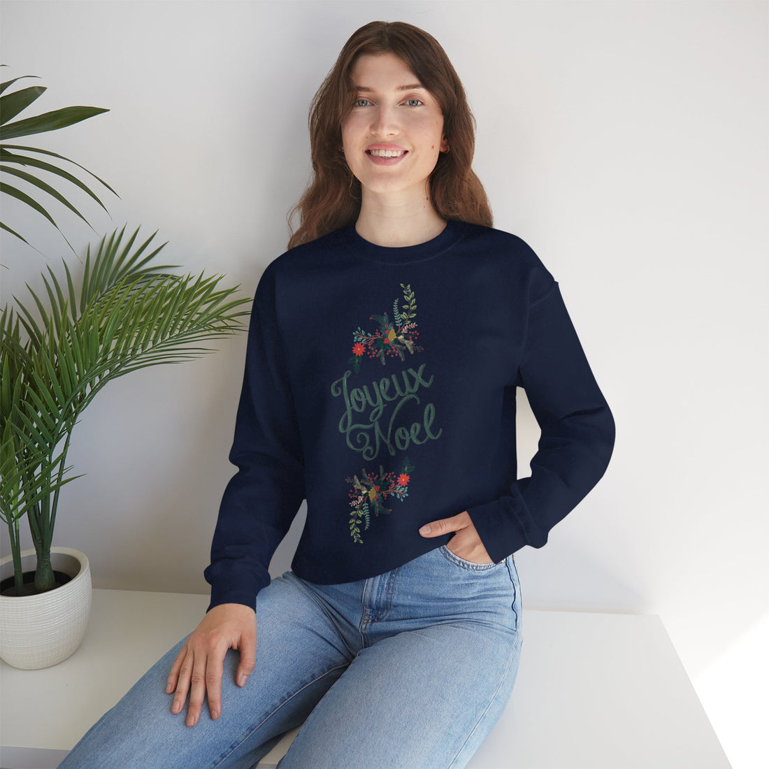 Pull à col rond joyeux Noël